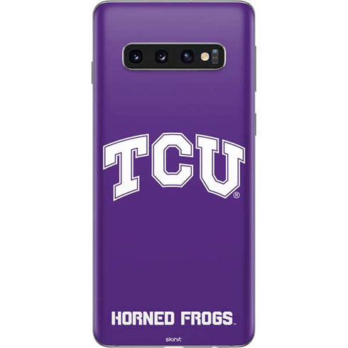 Texas Christian University TCU Horned Frogs Galaxy S10 Skin