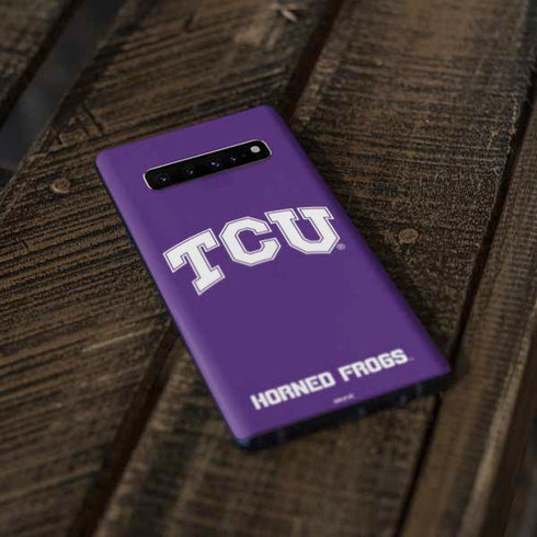 Texas Christian University TCU Horned Frogs Galaxy S10 Skin