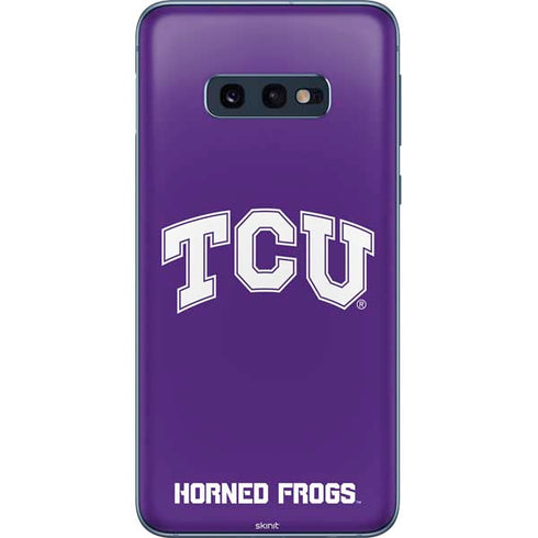 Texas Christian University TCU Horned Frogs Galaxy S10e Skin