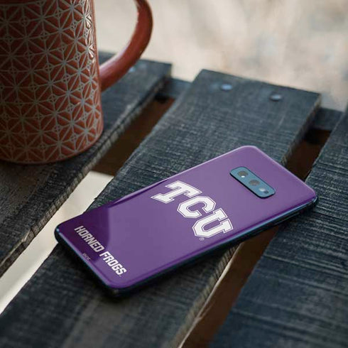 Texas Christian University TCU Horned Frogs Galaxy S10e Skin