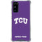 Texas Christian University TCU Horned Frogs Galaxy S20 FE Clear Case