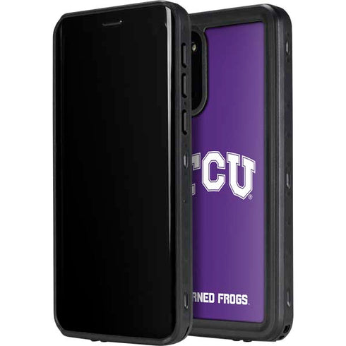 Texas Christian University TCU Horned Frogs Galaxy S20 Plus Waterproof Case