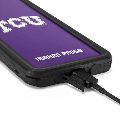 Texas Christian University TCU Horned Frogs Galaxy S20 Plus Waterproof Case