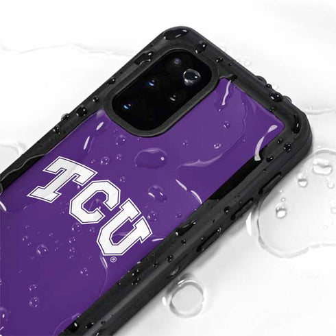 Texas Christian University TCU Horned Frogs Galaxy S20 Plus Waterproof Case