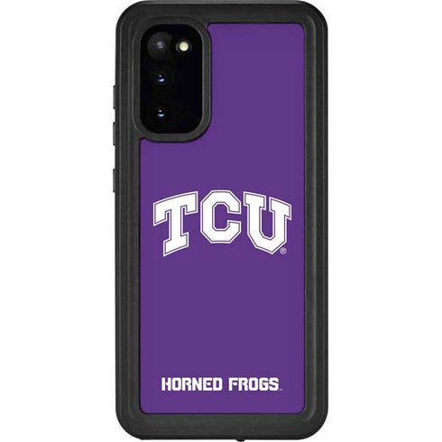 Texas Christian University TCU Horned Frogs Galaxy S20 Waterproof Case