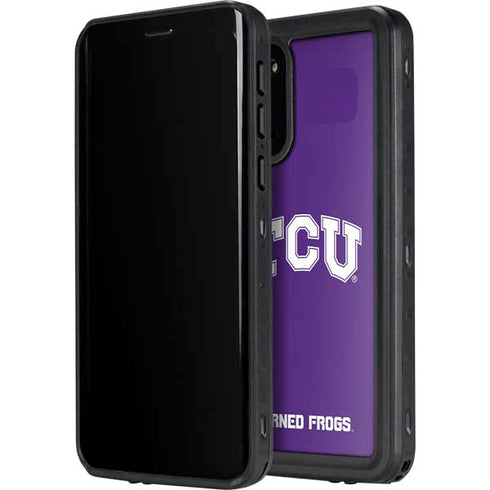 Texas Christian University TCU Horned Frogs Galaxy S20 Waterproof Case