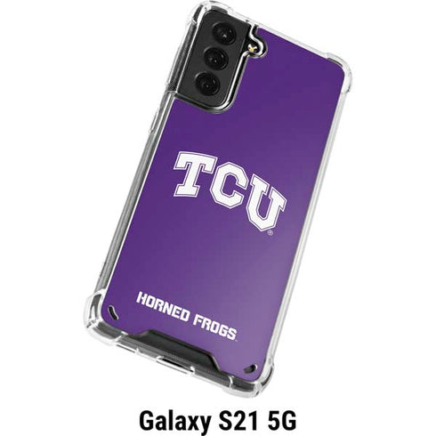 Texas Christian University TCU Horned Frogs Galaxy S21 5G Clear Case