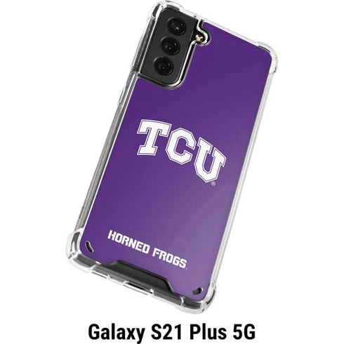 Texas Christian University TCU Horned Frogs Galaxy S21 Plus 5G Clear Case