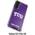 Texas Christian University TCU Horned Frogs Galaxy S21 Plus 5G Clear Case