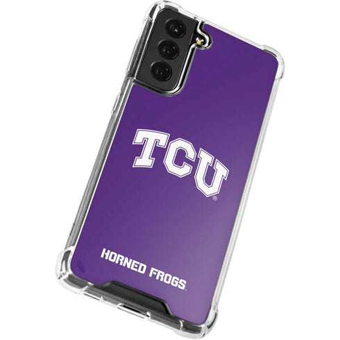 Texas Christian University TCU Horned Frogs Galaxy S22 Clear Case