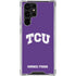 Texas Christian University TCU Horned Frogs Galaxy S22 Ultra Clear Case