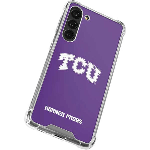 Texas Christian University TCU Horned Frogs Galaxy S23 Plus Clear Case