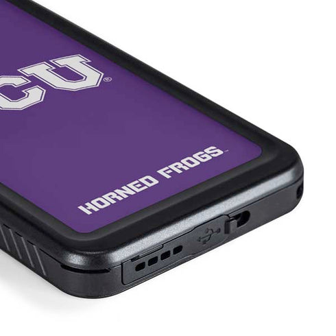 Texas Christian University TCU Horned Frogs Galaxy S23 Plus Waterproof Case