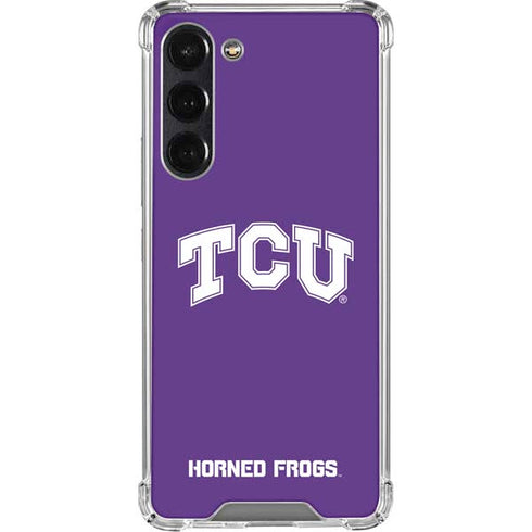 Texas Christian University TCU Horned Frogs Galaxy S24 FE Clear Case