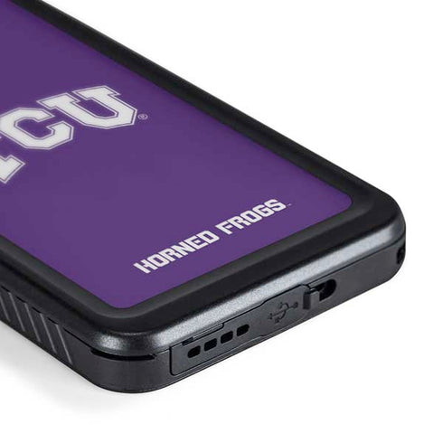 Texas Christian University TCU Horned Frogs Galaxy S24 Plus Waterproof Case