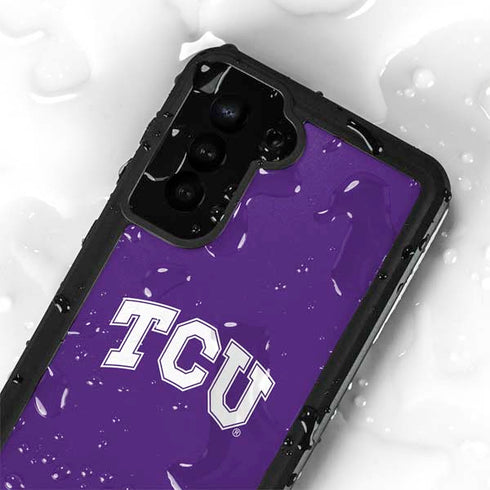 Texas Christian University TCU Horned Frogs Galaxy S24 Plus Waterproof Case
