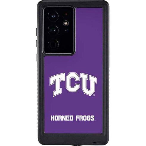 Texas Christian University TCU Horned Frogs Galaxy S24 Ultra Waterproof Case