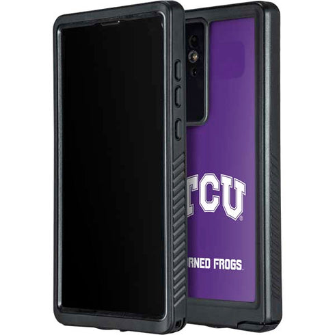 Texas Christian University TCU Horned Frogs Galaxy S24 Ultra Waterproof Case
