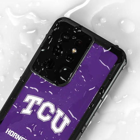 Texas Christian University TCU Horned Frogs Galaxy S24 Ultra Waterproof Case