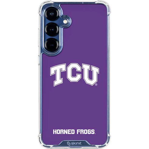 Texas Christian University TCU Horned Frogs Galaxy S25 Plus Clear Case