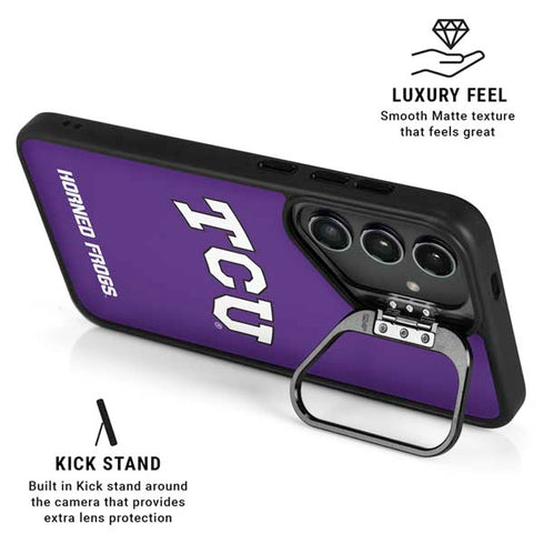 Texas Christian University TCU Horned Frogs Galaxy S26 Kickstand Case