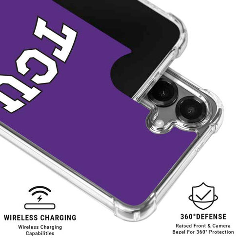 Texas Christian University TCU Horned Frogs Galaxy S26 Plus Clear Case
