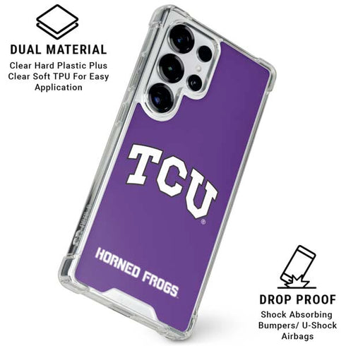Texas Christian University TCU Horned Frogs Galaxy S26 Ultra Clear Case