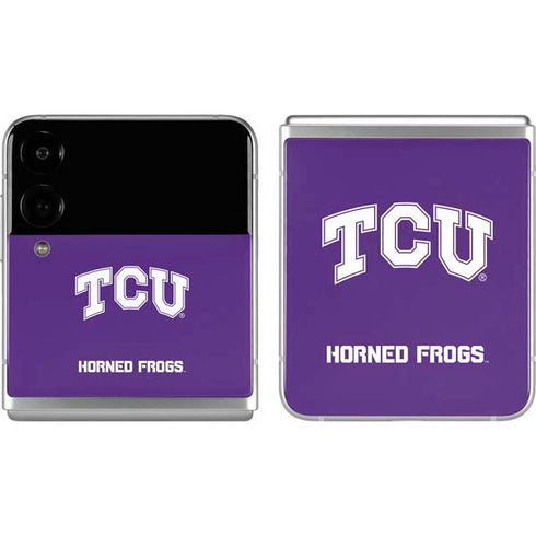 Texas Christian University TCU Horned Frogs Galaxy Z Flip4 5G Skin