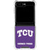 Texas Christian University TCU Horned Frogs Galaxy Z Flip5 5G Clear Case