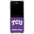 Texas Christian University TCU Horned Frogs Galaxy Z Flip6 Clear Case