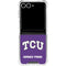 Texas Christian University TCU Horned Frogs Galaxy Z Flip7 Clear Case