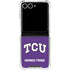 Texas Christian University TCU Horned Frogs Galaxy Z Flip7 Clear Case