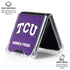 Texas Christian University TCU Horned Frogs Galaxy Z Flip7 Clear Case