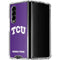 Texas Christian University TCU Horned Frogs Galaxy Z Fold4 5G Clear Case