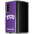 Texas Christian University TCU Horned Frogs Galaxy Z Fold4 5G Clear Case