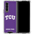 Texas Christian University TCU Horned Frogs Galaxy Z Fold4 5G Clear Case
