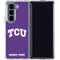 Texas Christian University TCU Horned Frogs Galaxy Z Fold5 5G Clear Case