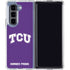 Texas Christian University TCU Horned Frogs Galaxy Z Fold5 5G Clear Case
