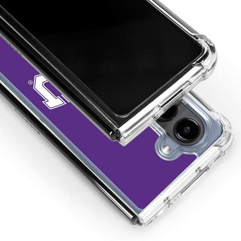 Texas Christian University TCU Horned Frogs Galaxy Z Fold5 5G Clear Case