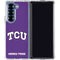 Texas Christian University TCU Horned Frogs Galaxy Z Fold7 Clear Case