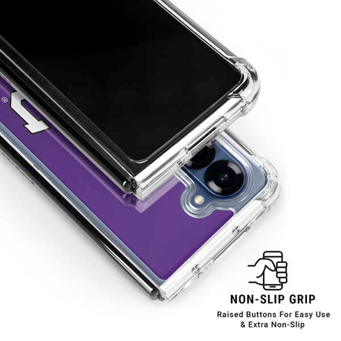 Texas Christian University TCU Horned Frogs Galaxy Z Fold7 Clear Case