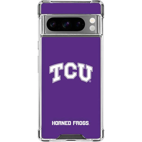 Texas Christian University TCU Horned Frogs Google Pixel 8 Pro Clear Case