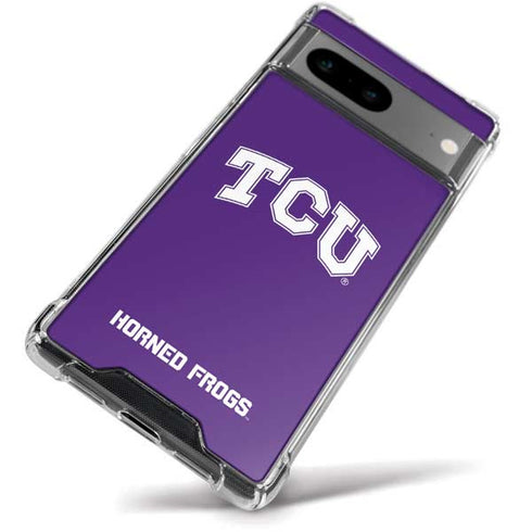 Texas Christian University TCU Horned Frogs Google Pixel 8a Clear Case