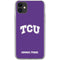 Texas Christian University TCU Horned Frogs iPhone 11 Clear Case
