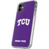 Texas Christian University TCU Horned Frogs iPhone 11 Clear Case