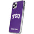 Texas Christian University TCU Horned Frogs iPhone 11 Pro Clear Case