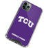 Texas Christian University TCU Horned Frogs iPhone 11 Pro Max Clear Case