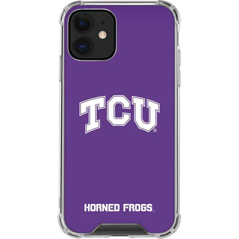 Texas Christian University TCU Horned Frogs iPhone 12 Clear Case