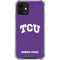 Texas Christian University TCU Horned Frogs iPhone 12 Clear Case