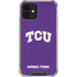 Texas Christian University TCU Horned Frogs iPhone 12 Clear Case